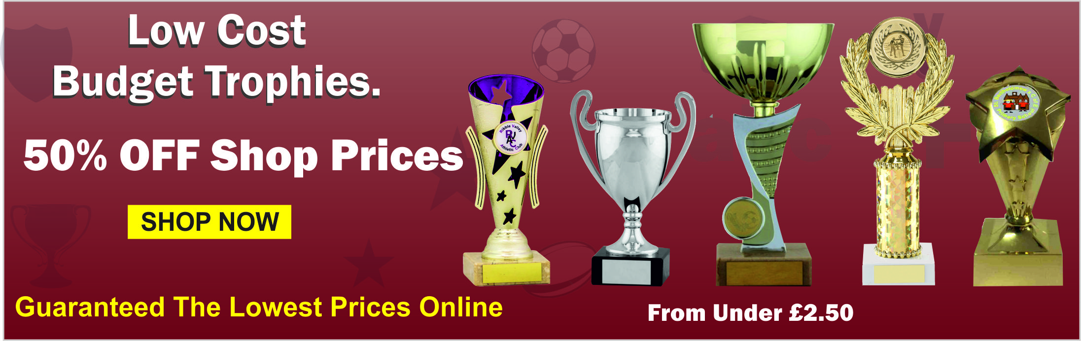 *Budget Guide Star Football Trophy Award Cheap School Bargain FREE ENGRAVING 